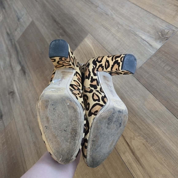 Sam Edelman Womens Case Leopard Animal Print Calf Hair Chelsea Ankle Boo… - Picture 9 of 14